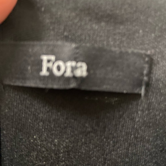 Fora black lined strappy flowy party dress size medium - Picture 3 of 7